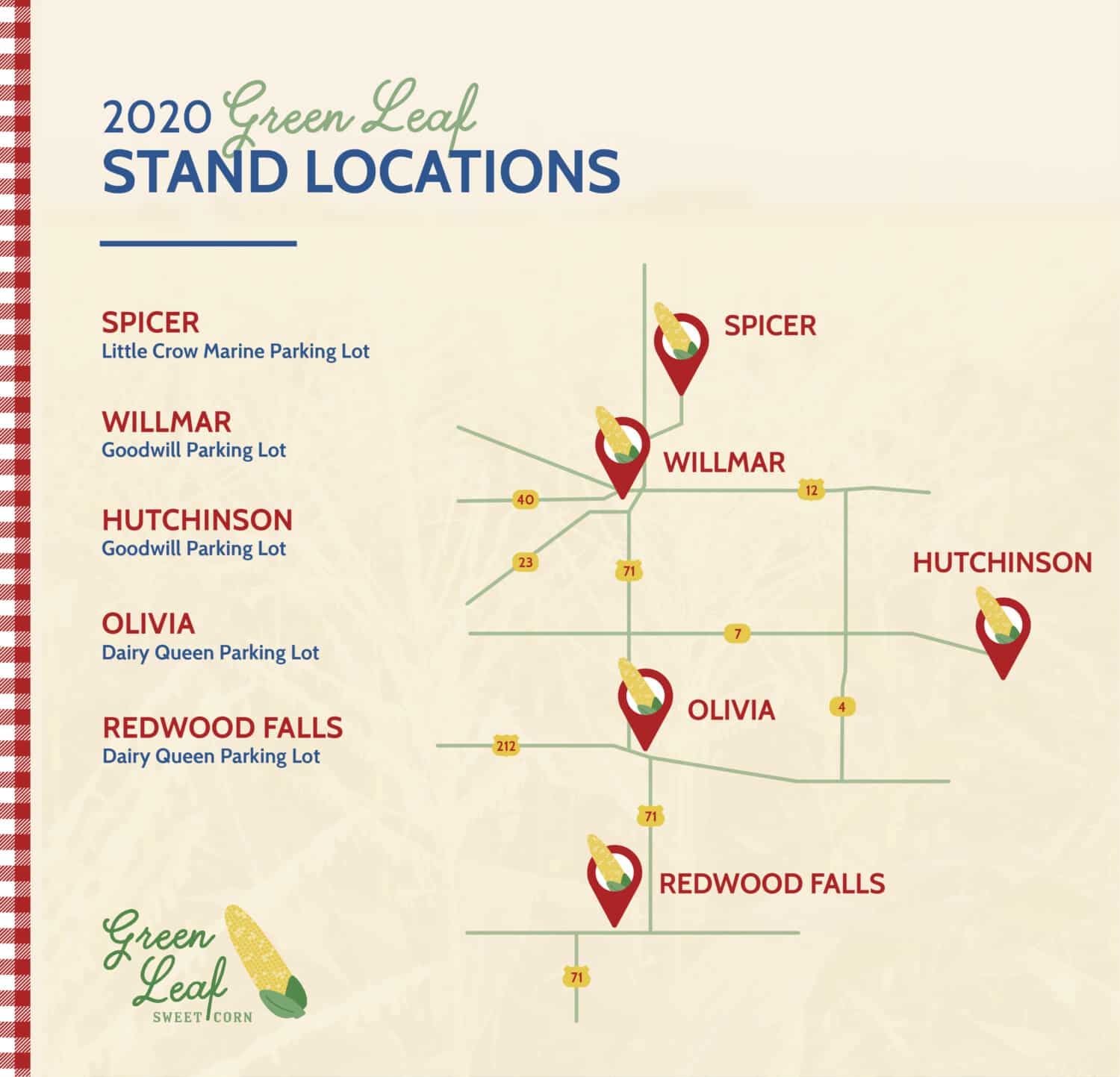 Glsc Stand Locations Map