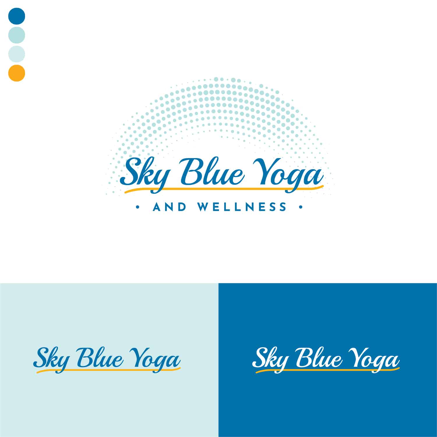 Sky Blue Yoga and Wellness Logo
