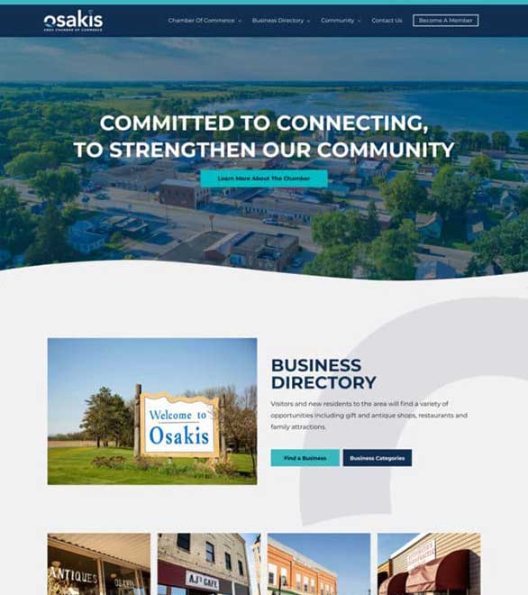 Osakis Area Chamber of Commerce Website