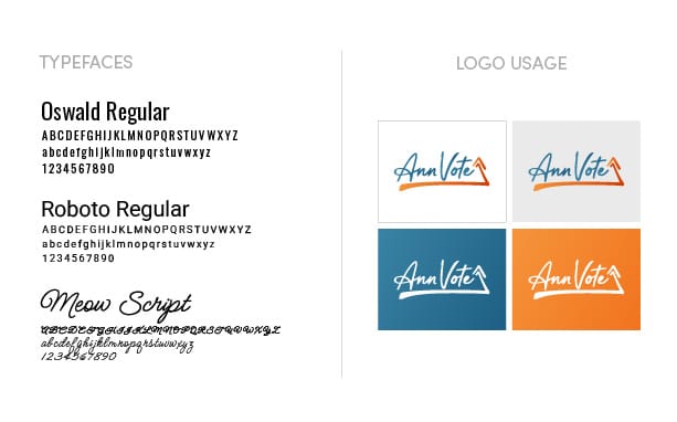 ann vote typography & logo useage 80 ann vote typography & logo useage 80