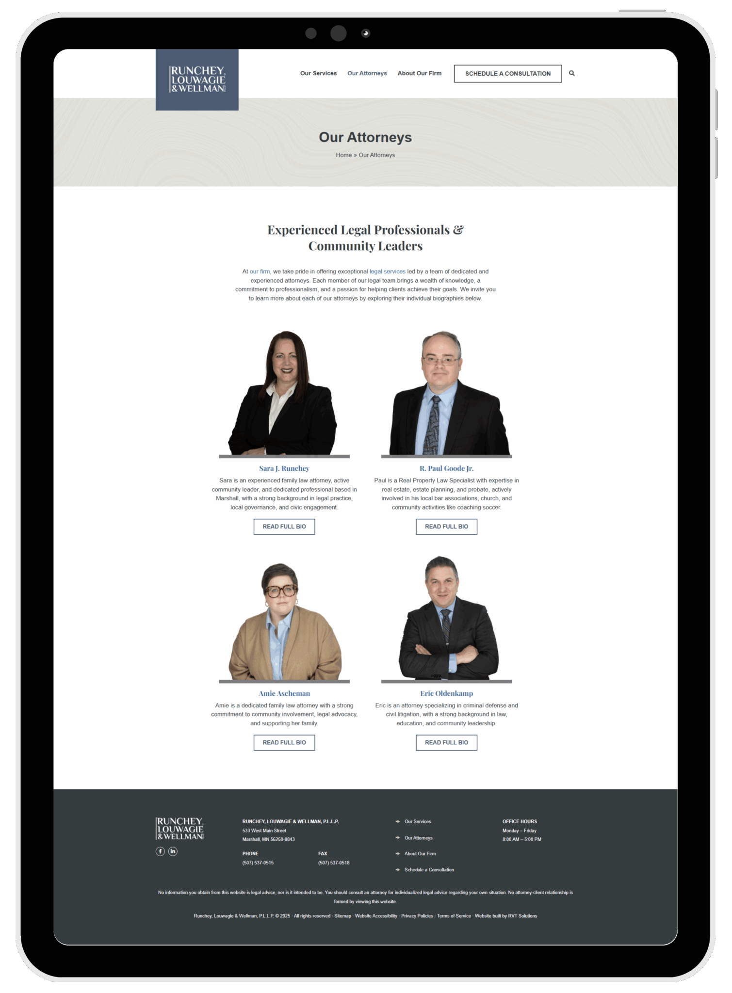 runchey louwagie & wellman attorneys page tablet view runchey louwagie & wellman attorneys page tablet view