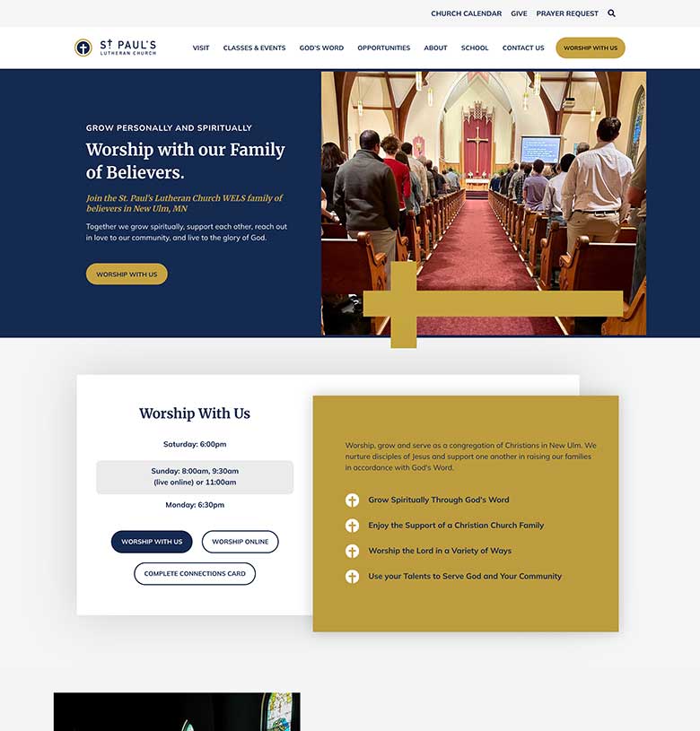 new ulm mn wels lutheran website