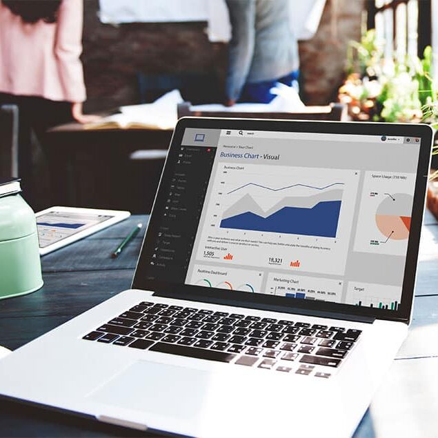 Business Analytics On Laptop