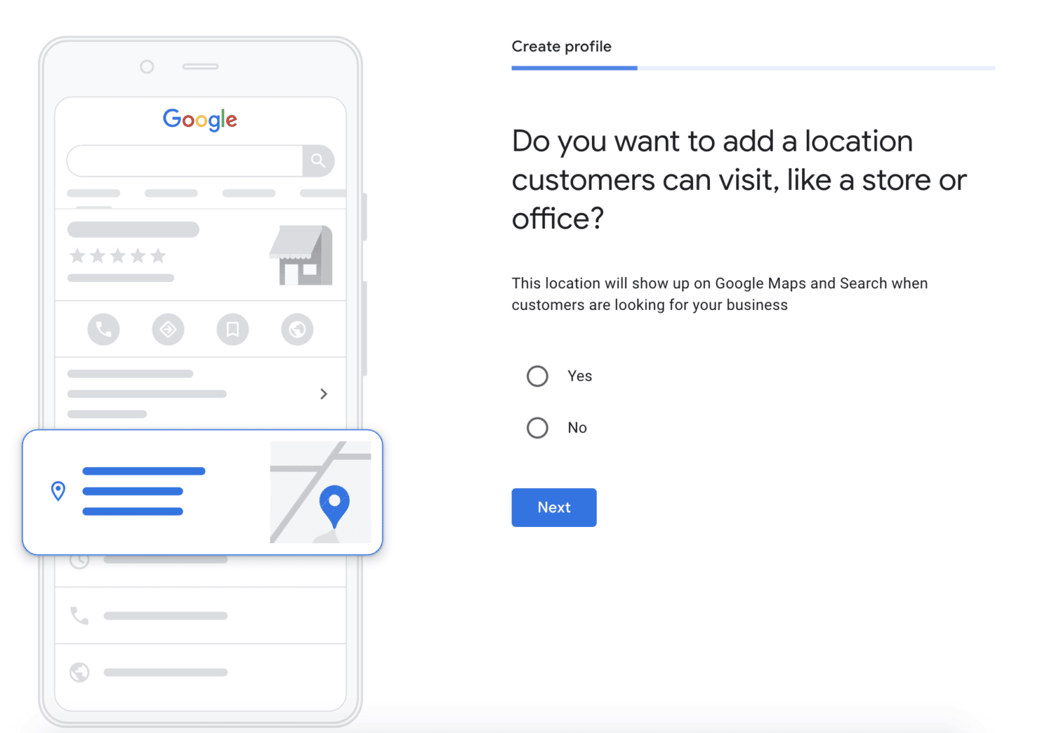 Google Business Phyiscal Location