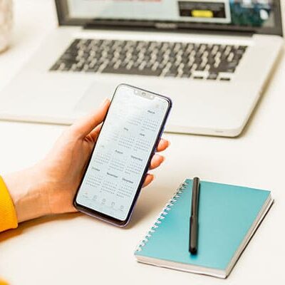Content Planning With Calendar On Phone