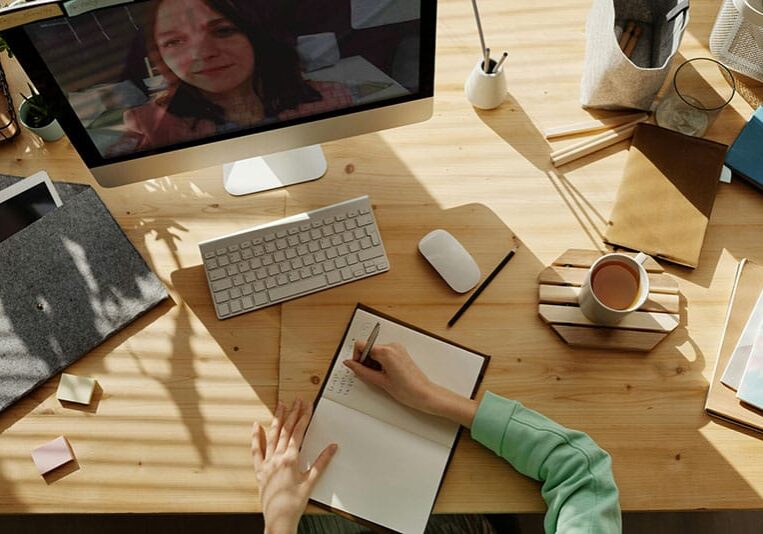 Two Women On Zoom Call