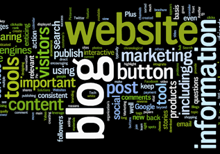 Website Blog Wordle